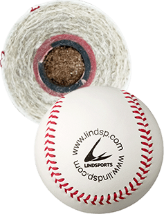 LINDSPORTS 防水硬式練習球 国産牛革 綿糸 バージンウール100% 1ダース （12球） 硬式野球ボール | LINDSPORTS