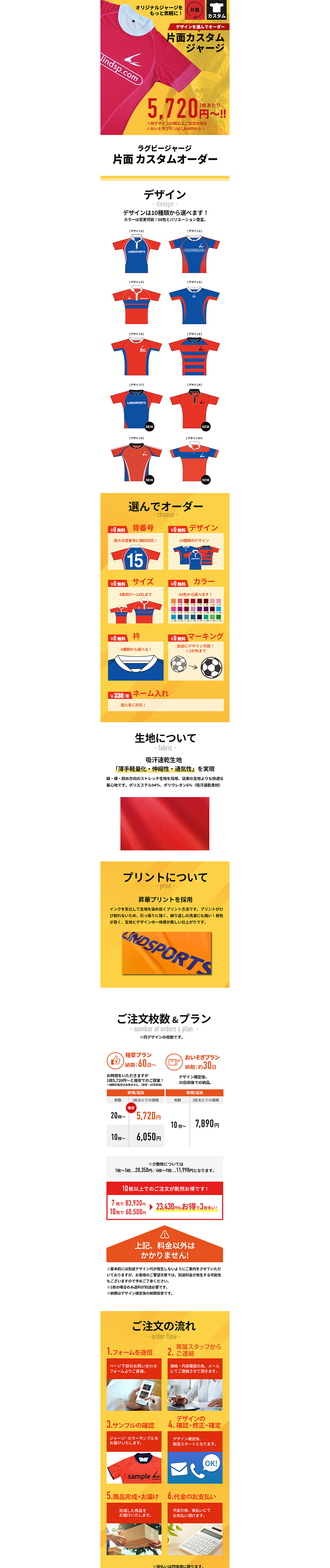 LINDSPORTS | カスタムオーダー オリジナルラグビージャージ | リンド LINDSPORTS | カスタムオーダー オリジナルラグビージャージ | リンド
