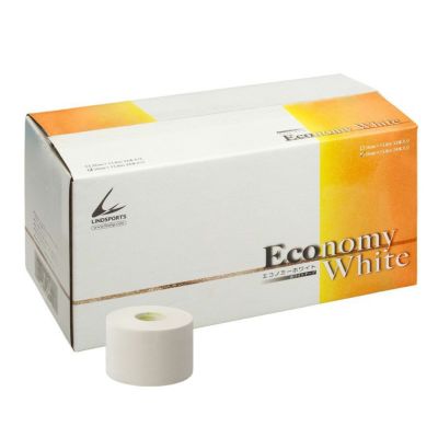 LINDSPORTS エコノミーホワイト 幅50mm 24本入 固定用 非伸縮 テーピングテープ