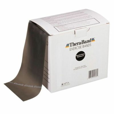 THERABAND セラバンド 徳用サイズ 合計45.7m(50ヤード) 黒 ブラック（スペシャルヘビー）