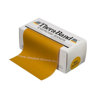 THERABAND セラバンド 標準サイズ 合計5.5m(6ヤード) 金 ゴールド（マックス）