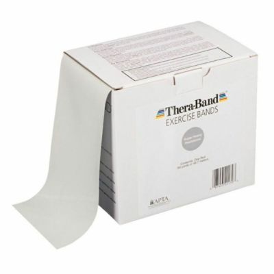 THERABAND セラバンド 徳用サイズ 合計45.7m(50ヤード) 銀 シルバー（スーパーヘビー）