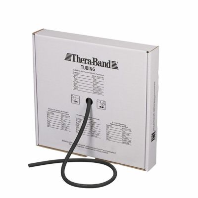 THERABAND セラバンド セラチューブ 標準サイズ 合計7.62m(25フィート)巻 黒 ブラック（スペシャルヘビー）