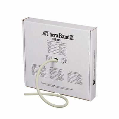 THERABAND セラバンド セラチューブ 標準サイズ 合計7.62m(25フィート)巻 銀 シルバー（スーパーヘビー）