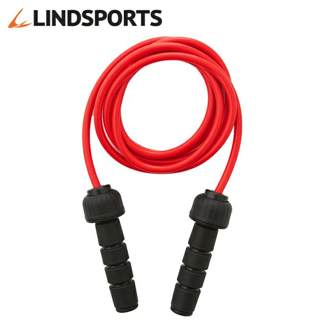 LINDSPORTS ウェイトジャンプロープ(赤・約0.5kg) | LINDSPORTS