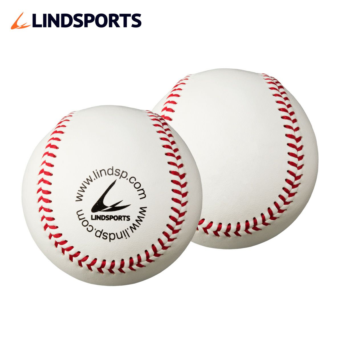 Lindsports B革硬式練習球 国産牛革 アラミド糸 赤 黄 バージンウール100 1ダース 12球 硬式野球ボール Lindsports