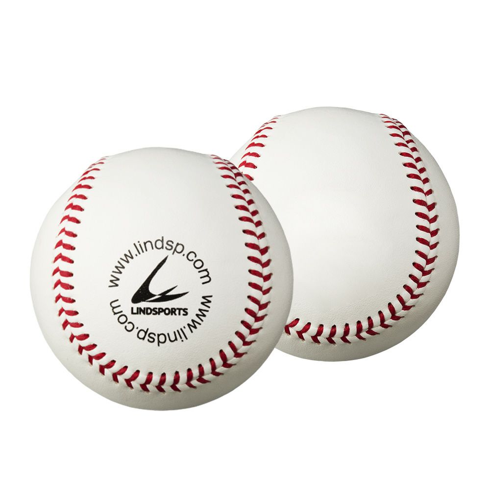 LINDSPORTS B革硬式練習球 国産牛革 ウール50% ロゴあり 硬式野球 