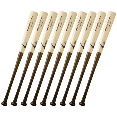 LINDSPORTS 10本セット 【竹】プラクティスバット 【硬式用】 実打可能 グリップ補強加工