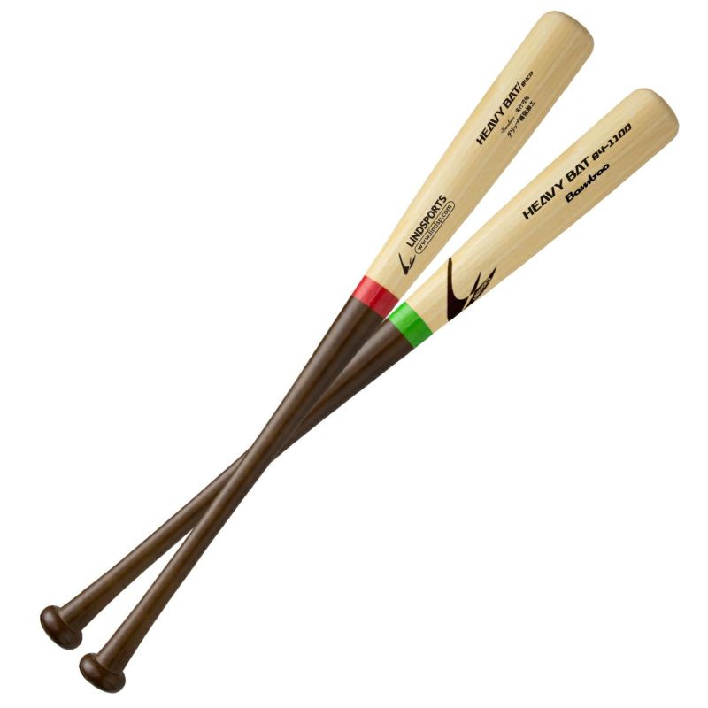 LINDSPORTS　【竹】【硬式用】ヘビーバット 84cm 950g/1000g/1100g平均 実打可能　グリップ補強加工