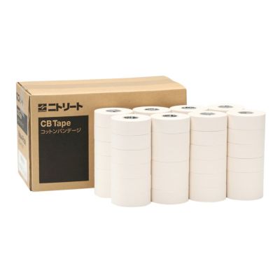 NITREAT (ニトリート) CBテープ CBV-25 コットンテープ 25mm×13.7m バリューパック (48本入)