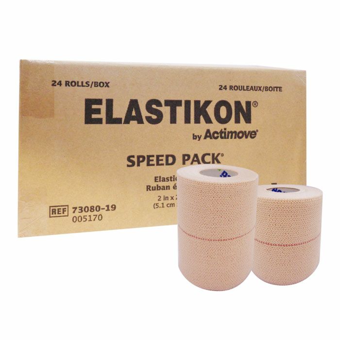 旧ジョンソンエンドジョンソン エラスチコン ELASTIKON 幅50mm 24本 / 幅75mm 16本　同サイズ1箱 現アクティムーブ  エラスティックテープ