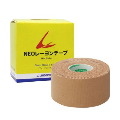 LINDSPORTS NEOレーヨンテープ 幅38mm 1本 固定用 非伸縮 テーピングテープ