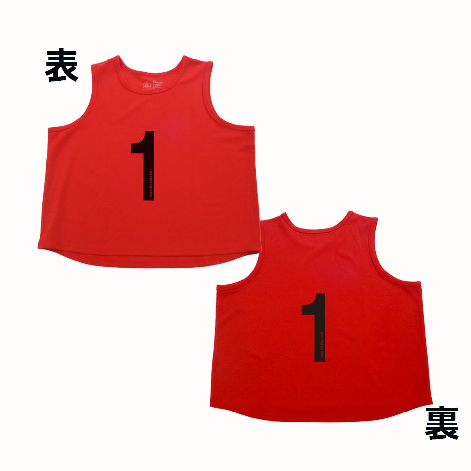 丈夫ビブス赤_表裏